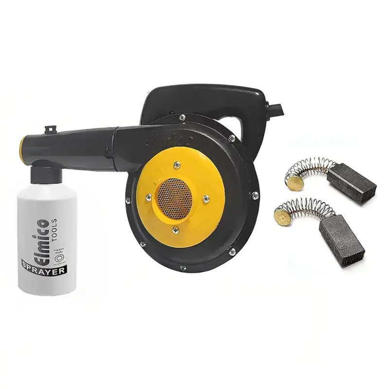 Elmico Air Blower Cum Sanitizer Sprayer Machine With Carbon Brush And 6 Month Warranty (EB3+SANITIZER+CARBON) Trending